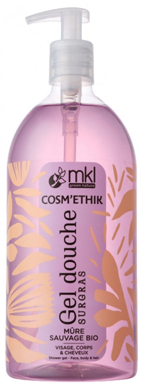 MKL GREEN NATURE - Organic Wild Blackberry Superfatted Shower Gel 1L - Indulge in Nature's Essence 🍇✨