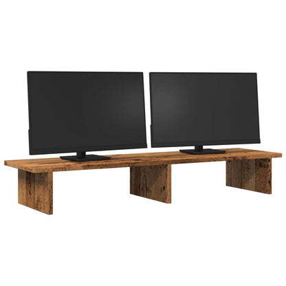 Monitorständer Altholz - Optik 100x27x15 cm Holzwerkstoff - Speedjust Schweiz