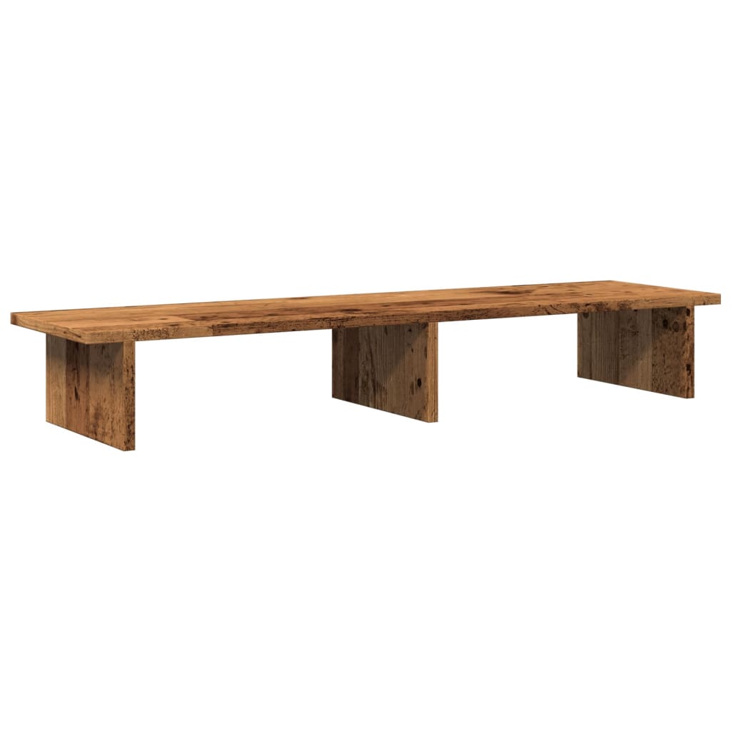 Monitorständer Altholz - Optik 100x27x15 cm Holzwerkstoff - Speedjust Schweiz