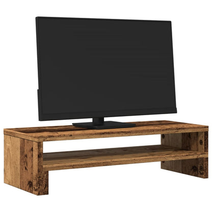 Monitorständer Altholz - Optik 54x22x15 cm Holzwerkstoff - Speedjust Schweiz