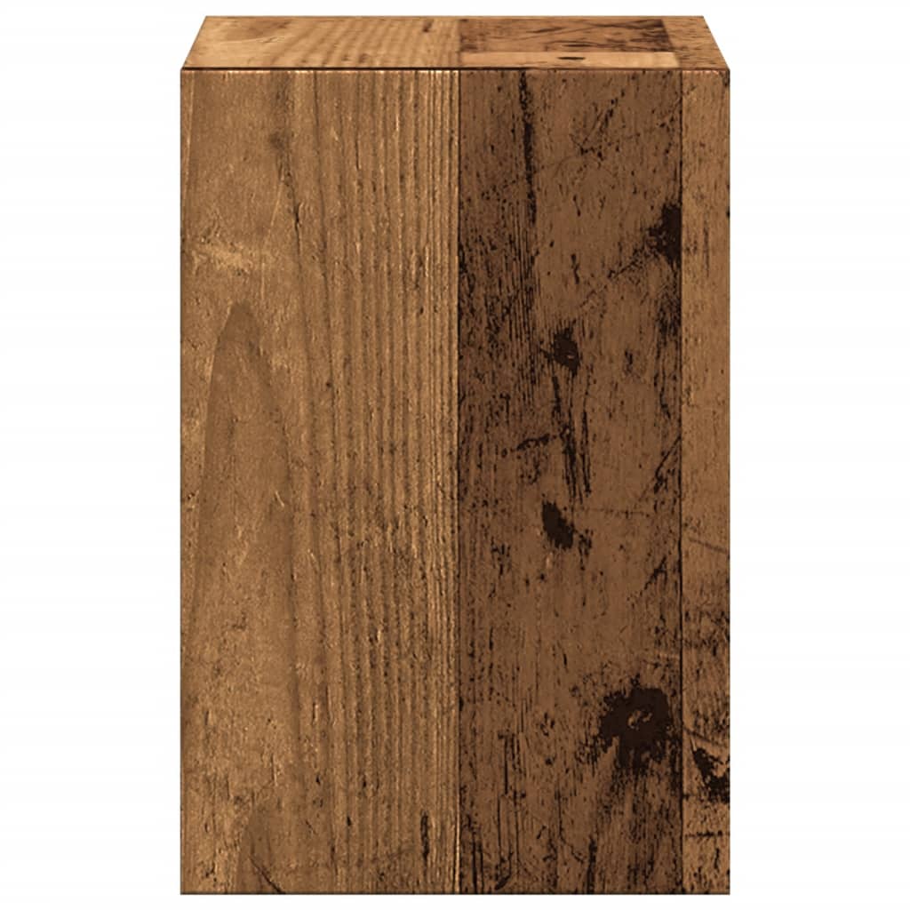 Monitorständer mit Schreibtisch - Organizer Altholz - Optik - Speedjust Schweiz