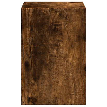 Monitorständer mit Schreibtisch - Organizer Räuchereiche - Speedjust Schweiz