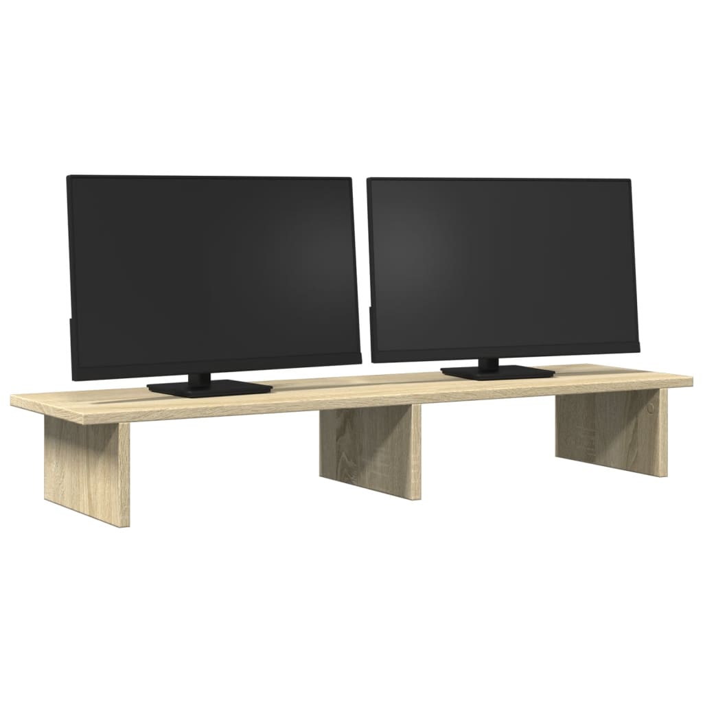 Monitorständer Sonoma - Eiche 100x27x15 cm Holzwerkstoff - Speedjust Schweiz