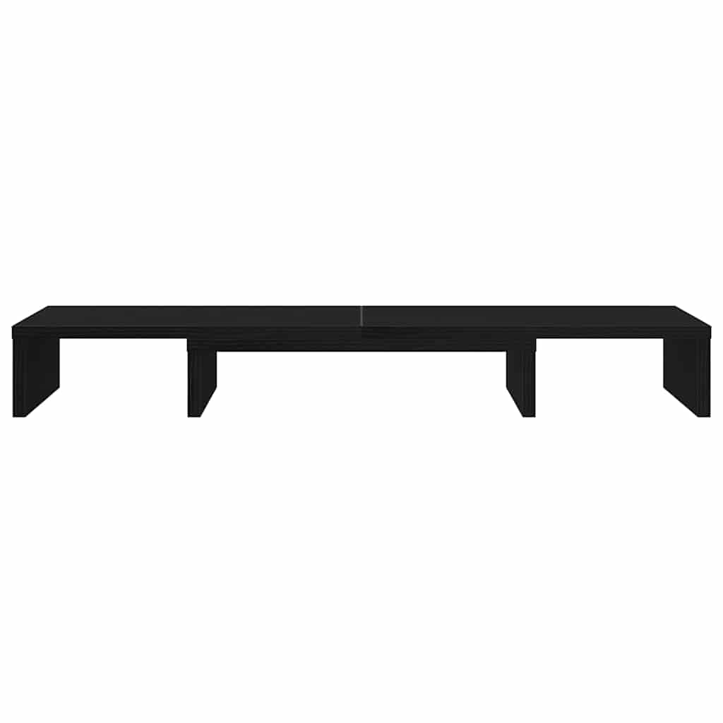 Monitorständer Verstellbar Schwarz Eichen - Optik 80x24x10,5 cm - Speedjust Schweiz