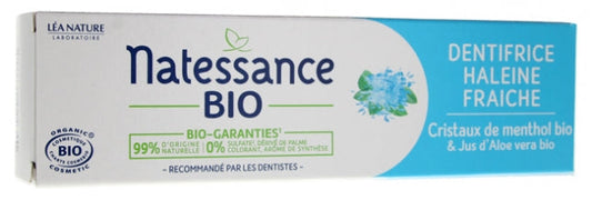 NATESSANCE - Fresh Breath Organic Toothpaste 75ml - Experience Refreshing Cleanliness 🌿✨🦷