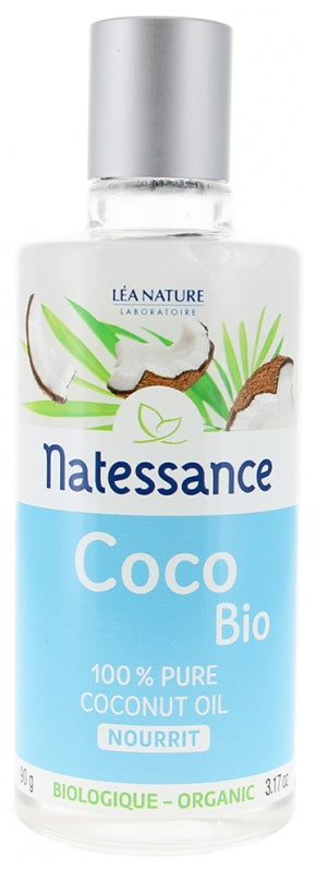 NATESSANCE - Organic Coconut Oil 100ml - Nourish & Hydrate Your Skin 🌿🥥✨