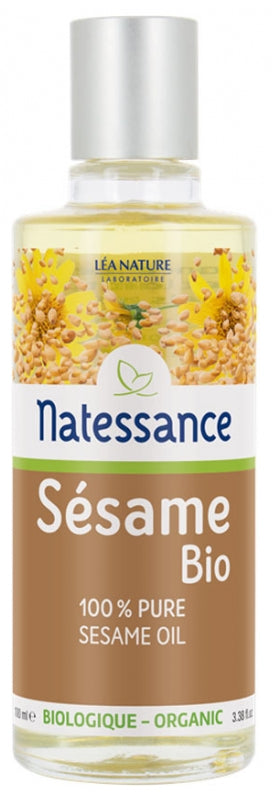 NATESSANCE - Organic Sesame Oil 100ml - Nourish Your Skin & Hair Naturally! 🌿✨