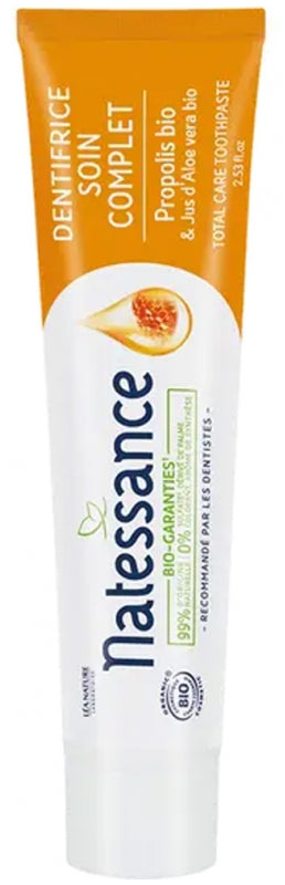 NATESSANCE - Toothpaste Complete Care Propolis Organic 75ml - Whiter Teeth & Fresh Breath! 🦷✨