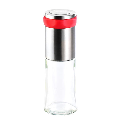 Chilimühle aus Glas mit Chromstahlgriff