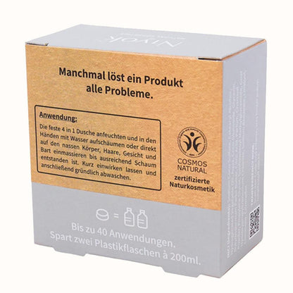 feste Dusche 4in1, Körper, Haare, Gesciht, Bart, Athletic grey