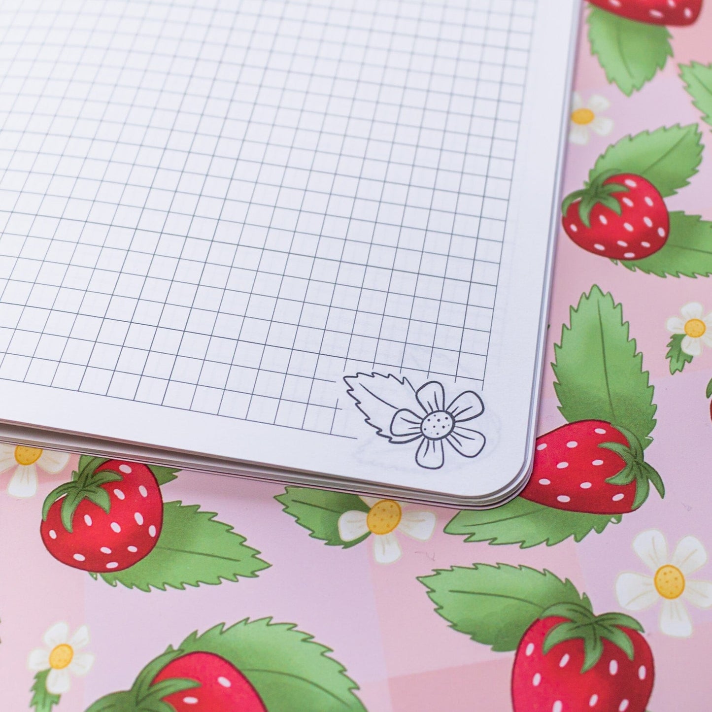 Notizheft A5 - Erdbeeren