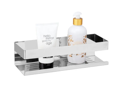 Wenko - Turbo-Loc Wall Shelf Genova - Premium Stainless Shine ✨
