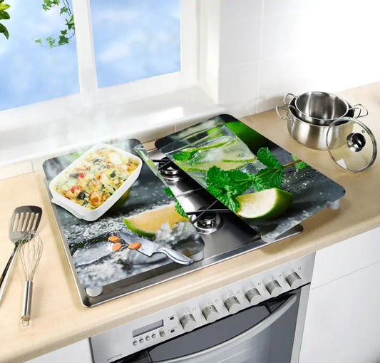 Wenko - Universal Glass Cover Plates Mojito (Set of 2) - Ultimate Kitchen Protector 🍹✨
