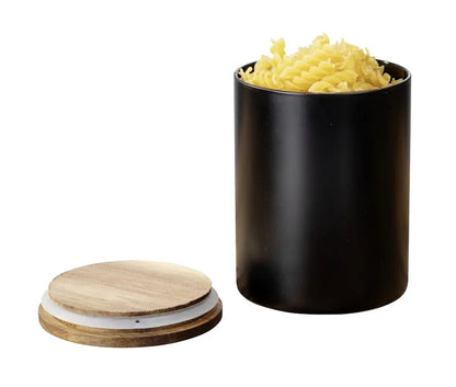 Wenko - Mio Black Storage Jar 1L - Airtight & Stylish 🌟