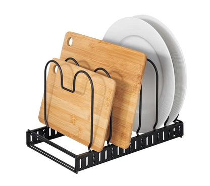 Wenko - Expandable Lid and Pan Organizer - Simplify Your Kitchen! 🍳✨