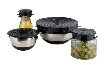 Wenko - Reusable Silicone Lids Set - Airtight & Flexible 🥇✨