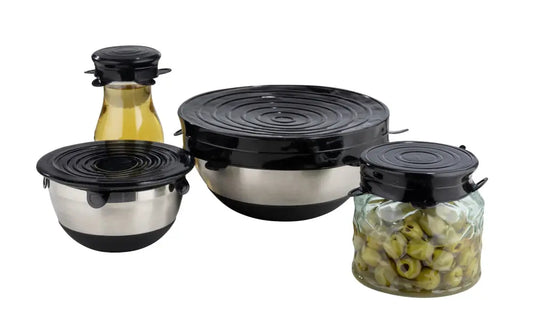 Wenko - Reusable Silicone Lids Set - Airtight & Flexible 🥇✨