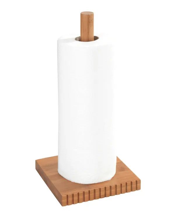 Wenko - Bamboo Kitchen Roll Holder - Eco Chic Design 🌿✨