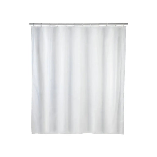 Wenko - Solid White Polyester Shower Curtain - Stylish & Functional for Your Bathroom 🛁✨