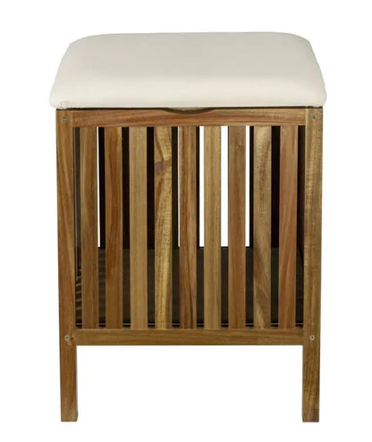 Wenko - Acacia Wood Storage Stool - Elegant Organizer 🪑✨