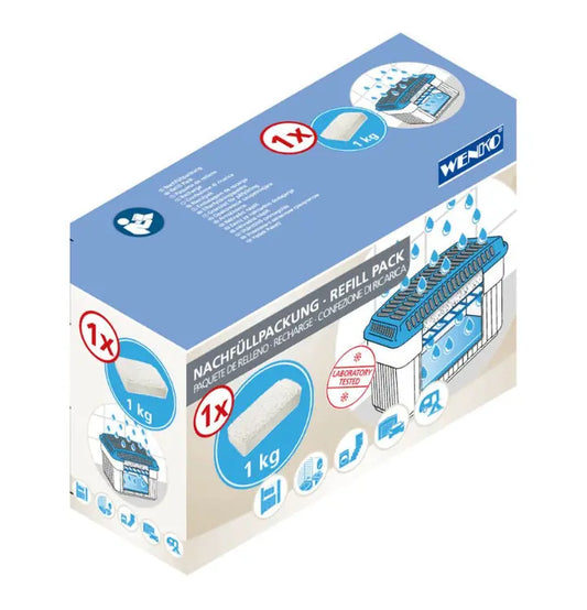 Wenko - Moisture Absorber Refill Pack 1kg - Protects Your Space 🌿💧