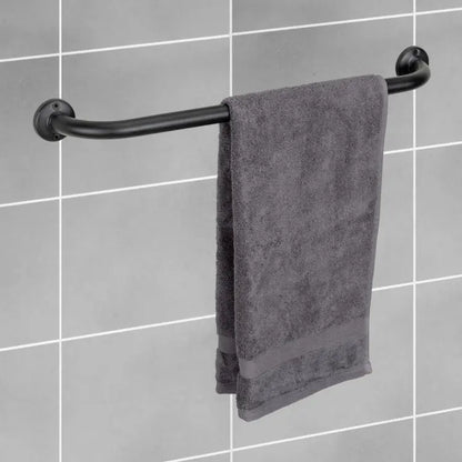 Wenko - Black Bath Towel Rack 60 cm - Sleek Bathroom Essential 🛁✨