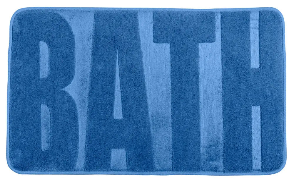 Wenko - Memory Foam Bath Mat - Elevate Comfort in Fjord Blue 🛁💙