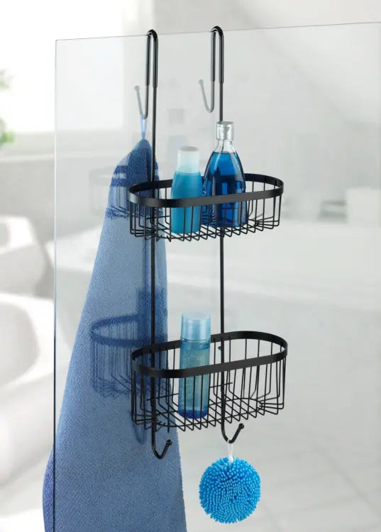Wenko - Serino 2-Tier Shower Rack - Stylish & Rust-Proof 🛀🖤