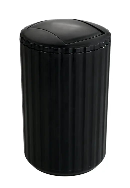 Wenko - Allstar Swing-Top Bin - Stylish Black Elegance 🖤🗑️