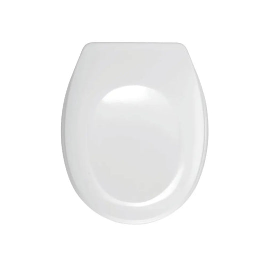 Wenko - Toilet Seat Bergamo White Duroplastic - Stylish Comfort for Your Bathroom 🚽✨