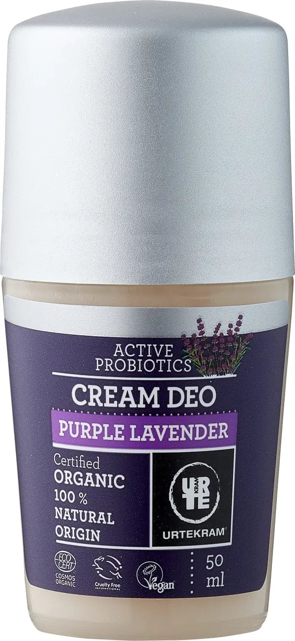 URTEKRAM - Cream Deo Purple Lavender - Natural Freshness 🌿✨