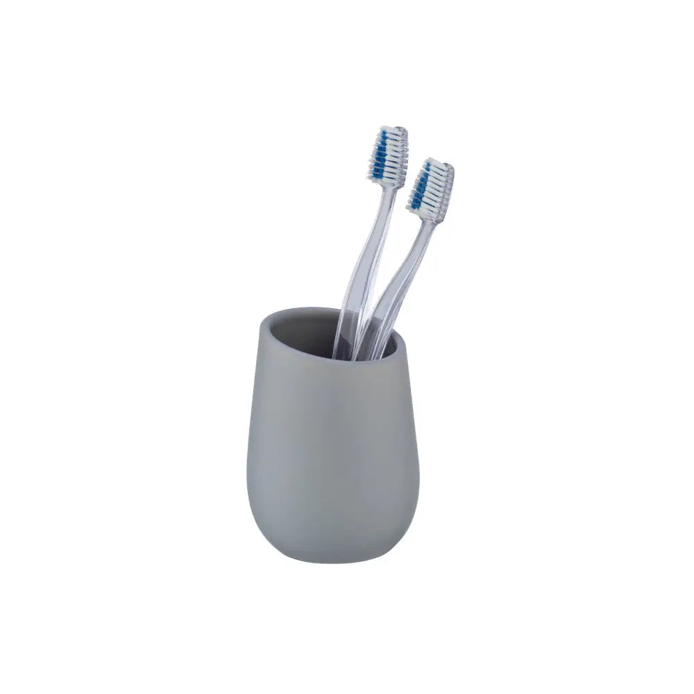 Wenko - Toothbrush Cup Badi Gray - Stylish & Functional Bathroom Accessory 🛁✨