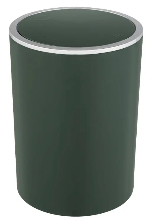 Wenko - Inca Swing Lid Bin 5L - Stylish Dark Green 🌿