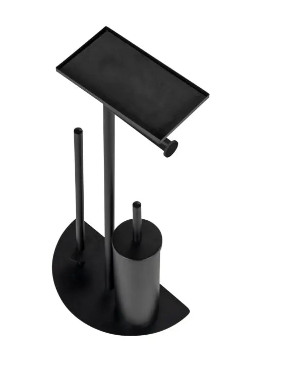 Wenko - Cosenza Neo Black WC Set - Sleek & Space-Saving 🚽✨