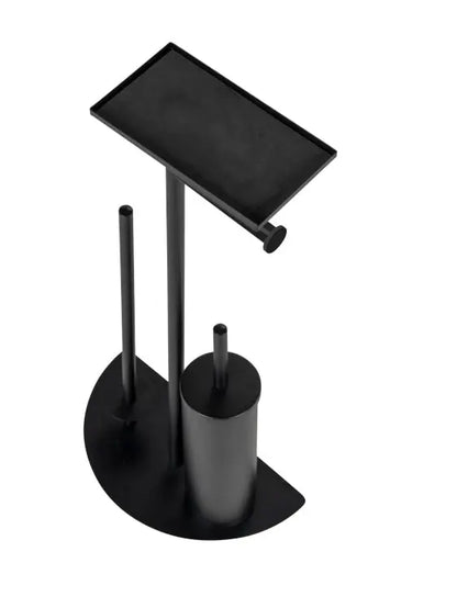 Wenko - Cosenza Neo Black WC Set - Sleek & Space-Saving 🚽✨