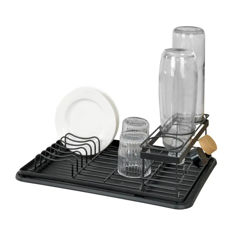 Wenko - Amy Dish Drainer with Bottle Holder - Stylish Kitchen Solution! 🍽️✨