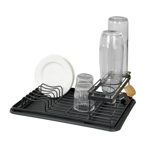 Wenko - Amy Dish Drainer with Bottle Holder - Stylish Kitchen Solution! 🍽️✨