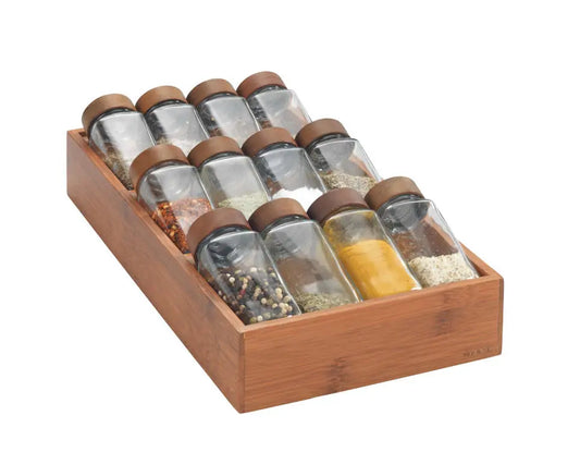 Wenko - Bamboo Drawer Spice Rack - Stylish & Sustainable 🍃🧂