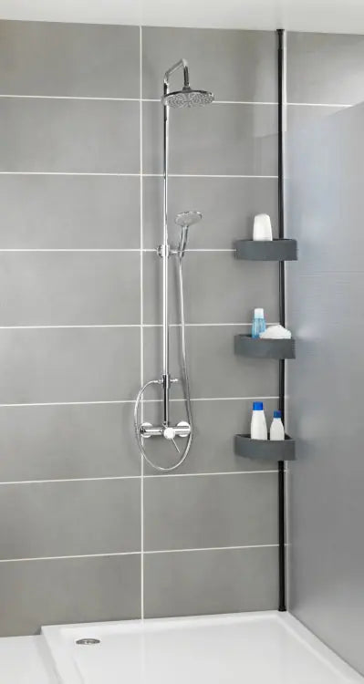 Wenko - Telescopic Corner Shelf - Space-Saving Bathroom Organizer 🚿✨