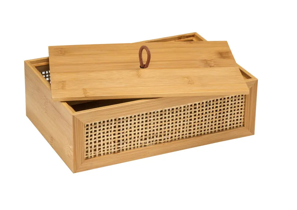 Wenko - Allegre Bamboo Organizer Box - Elegant Eco Storage 🌿✨