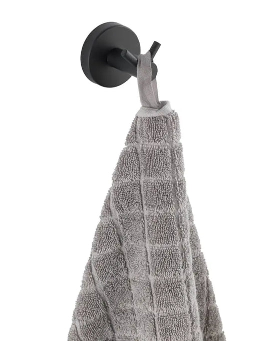 Wenko - Duo Wall Hook Black Matte - Stylish & Durable 🖤🛠️