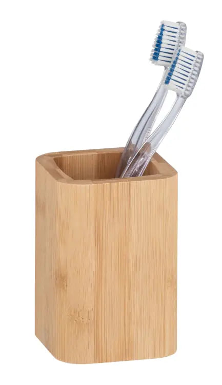 Wenko - Bamboo Toothbrush Holder - Eco-Chic Bathroom Essential 🌱🪥