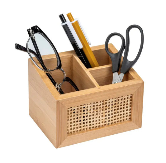 Wenko - Allegra Bamboo Organizer - Elegant Eco Solution 🌿🗂️