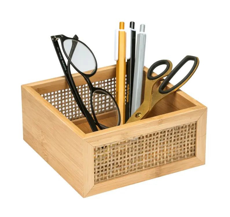Wenko - Bamboo Boho Organizer - Stylish Eco Storage 🌿✨