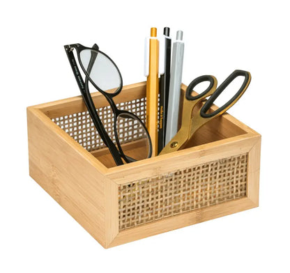 Wenko - Bamboo Boho Organizer - Stylish Eco Storage 🌿✨