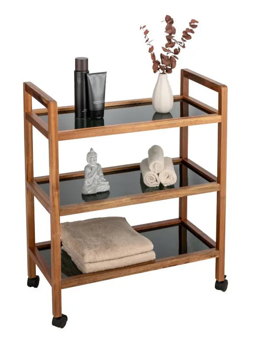 Wenko - Fondi Acacia Cart - Versatile & Stylish Design 🛒✨