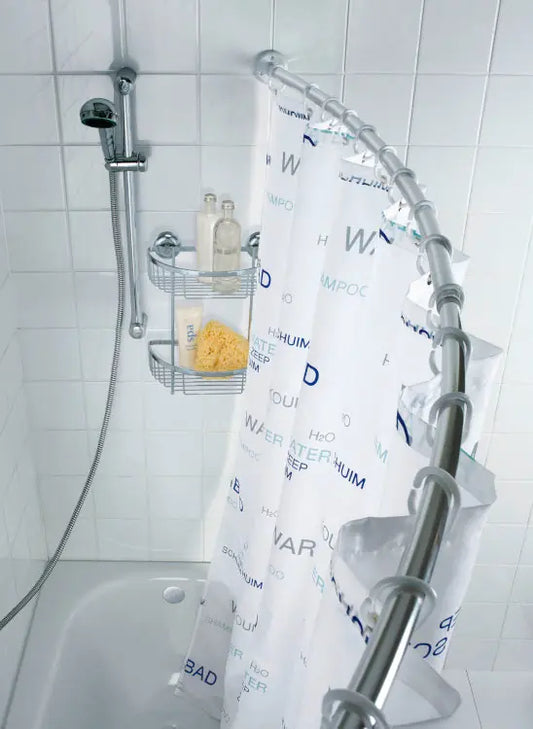 Wenko - Curved Telescopic Shower Rod - Enhance Your Bathing Experience 🚿✨