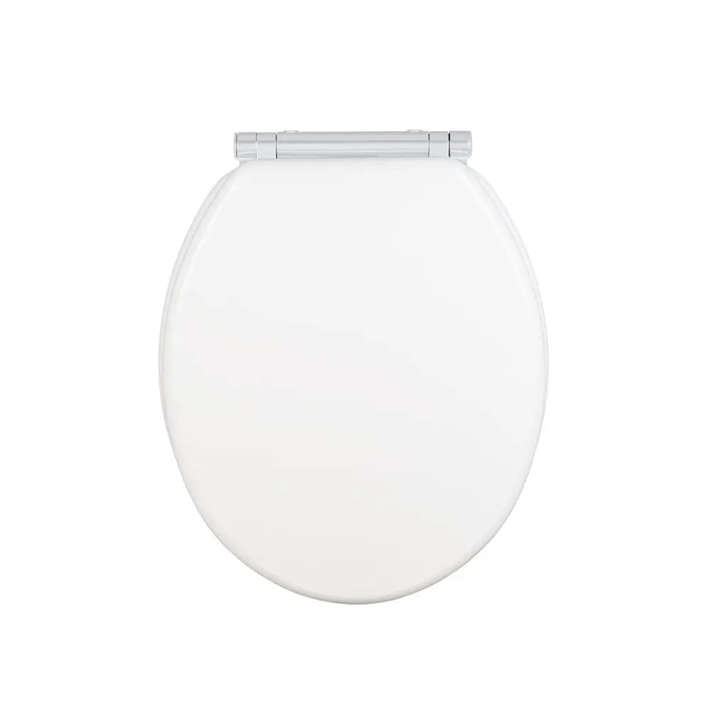 Wenko - WC Seat Morra White Glossy MDF - Transform Your Bathroom with Style! 🚽✨