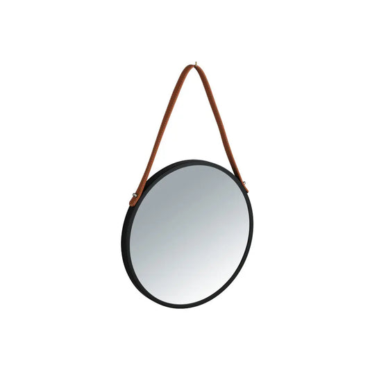 Wenko - Wall Mirror Borrone 30 cm Black - Elegant Design for Every Space ✨🪞