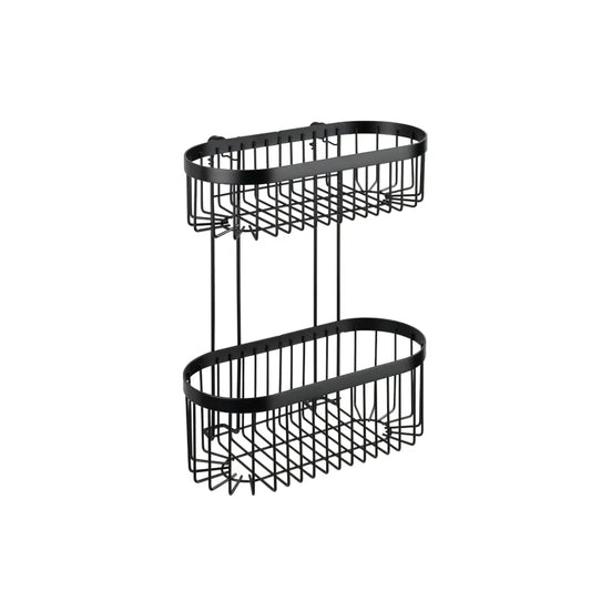 Wenko - Shelf 2 Levels Classic Plus Black - Stylish & Functional Storage Solution 🖤📚